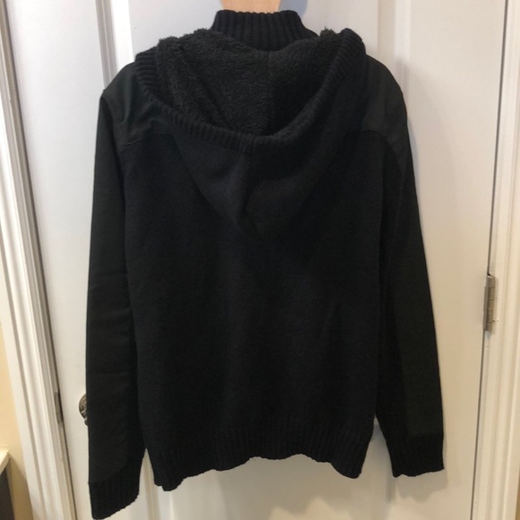X-RAY Men’s S Black Hooded Sweater Jacket - Picture 3 of 3